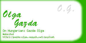 olga gazda business card